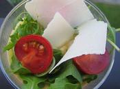 Sous tonnelle.....une entrée bien sympathique!!!!!Crème Parmesan!