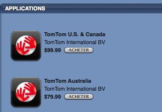 TomTom est disponible pour iPhone 3G et 3GS
