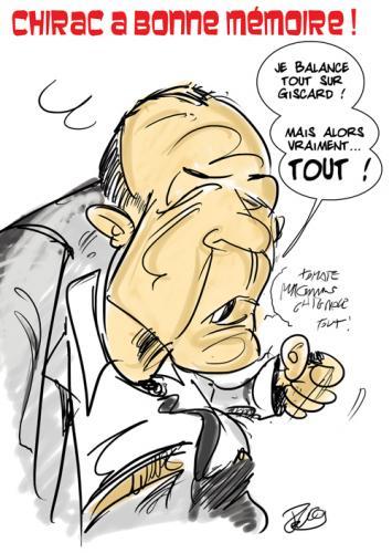 Les mémoires de Chirac, Giscard à la casserole !