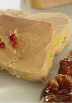 Foie gras accompagné d'un confit de figues
