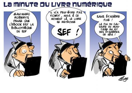 La minute numérique : l'ebook, du SDF au Sans Etagère Fixe