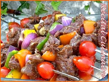 Brochettes de boeuf épicées et à l'orange