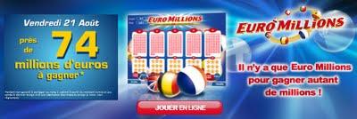 EuroMillions : 74 millions d'euros à gagner