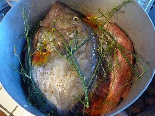 Au menu de ce dimanche... la bouillabaisse !
