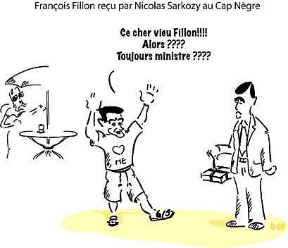 François Fillon reçu par Nicolas Sarkozy au Cap Nègre