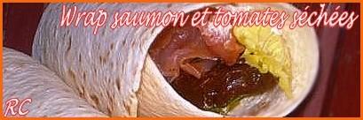 Wrap saumon et tomates séchées