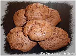 Cookies craquelés au chocolat noir