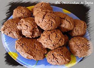 Cookies craquelés au chocolat noir