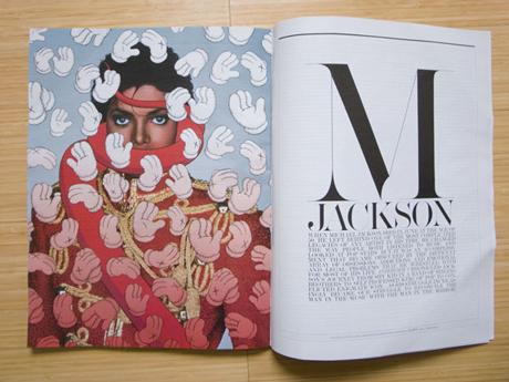 MICHAEL JACKSON BY KAWS FOR INTERVIEW MAGAZINE