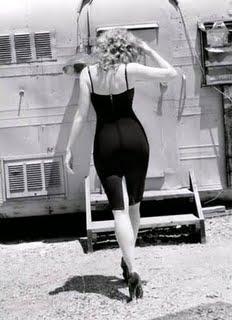 She's dressed in black again