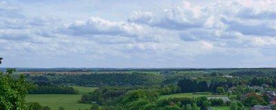Panorama de paysages autour de Houyet (Belgique)