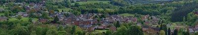 Panorama de paysages autour de Houyet (Belgique)