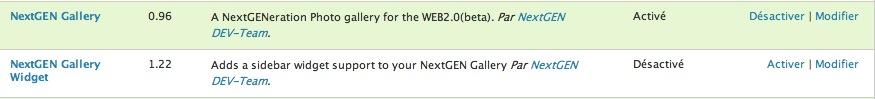 NextGen Gallery : mode d’emploi (WordPress 2.5)