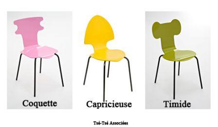 Les chaises Tsé-Tsé Associées