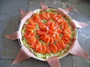 Tarte à la courgette et aux tomates