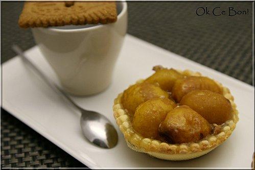 Tarte mirabelles, spécullos et ricotta