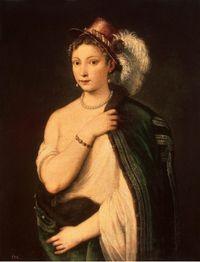 Tiziano Vecelli, Ritratto di giovane donna