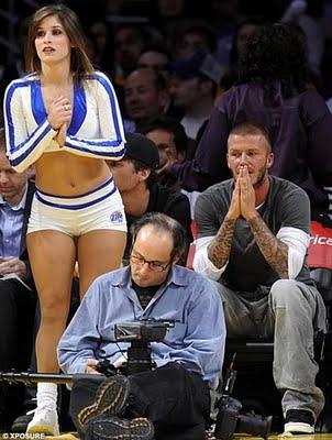David Beckham adore les cheerleaders américaines