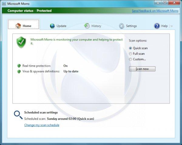 Microsoft Morro, premières captures de l'antivirus