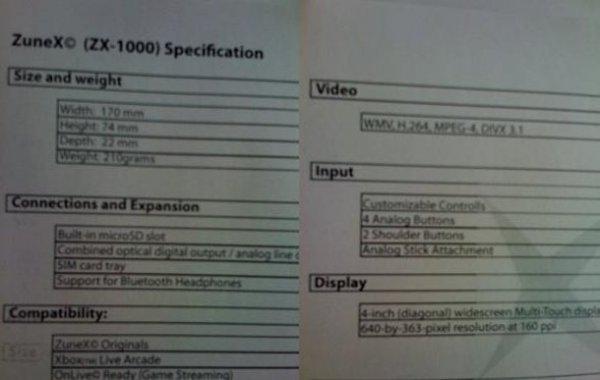 [MAJ] Zune X : La console de jeux portable Miscrosoft (Fake)