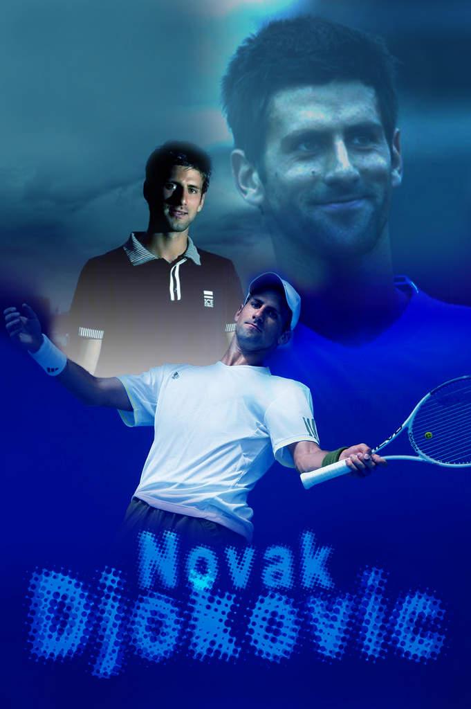 Création Nicolas - Affiche Novak Djokovic