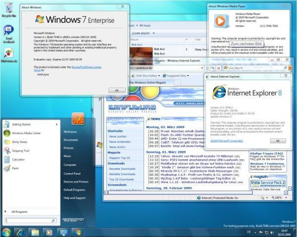 Windows 7 build 7048 échappe à Microsoft
