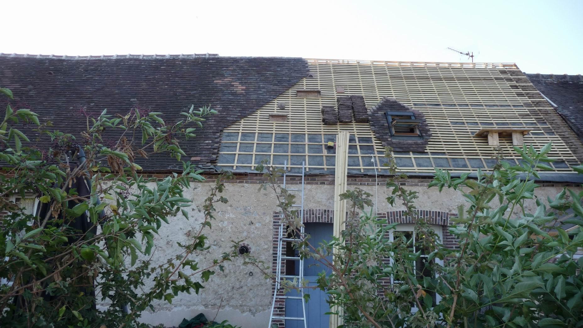 Pose fenetre de toit type Velux - pose achevée