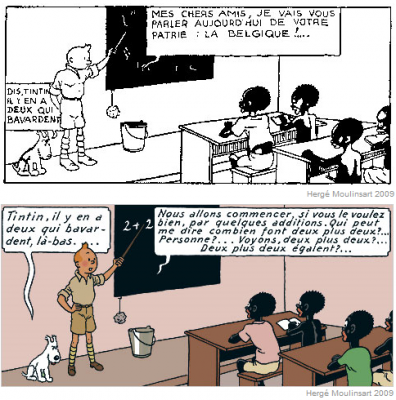 Tintin au Congo raciste : Mondondo attaque en France