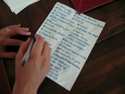 Les petites listes qui font du bien