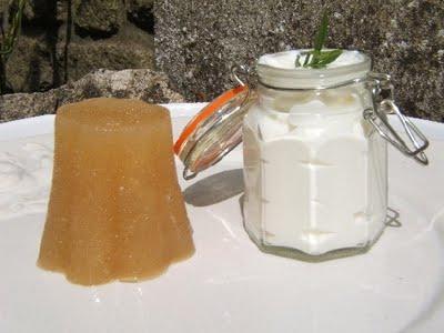 Mousse de pomme et sa crème à la lavande ou romarin