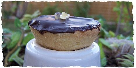 Mini tartelettes au deux piments et chocolat.