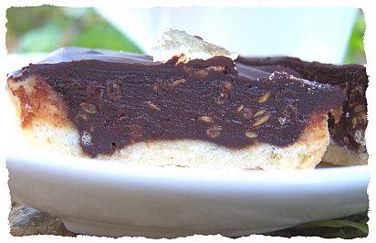 Mini tartelettes au deux piments et chocolat.