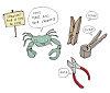 Et pendant ce temps chez les crabes, les pinces à linges...etc...