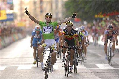 Tour d'Espagne, étape 5 et général=Andre Greipel (Columbia)