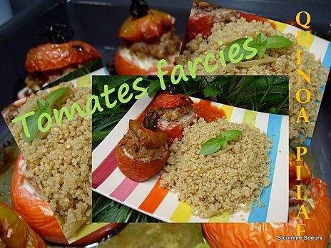 Quinoa pilaf et tomates farcies à ma façon