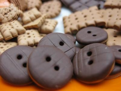 biscuits bouton en fimo