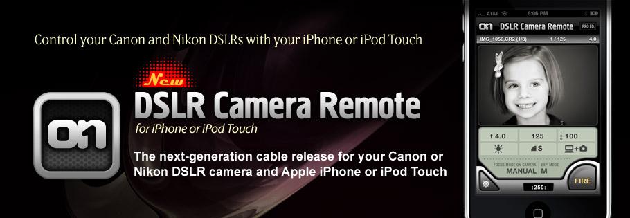 DSLR Camera Remote pour Iphone et Nikon
