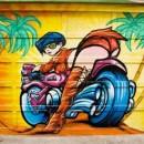 Graffitis sur des portes de garage