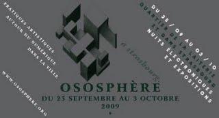 Ososphère - Strasbourg - Du 25 septembre au 3 octobre