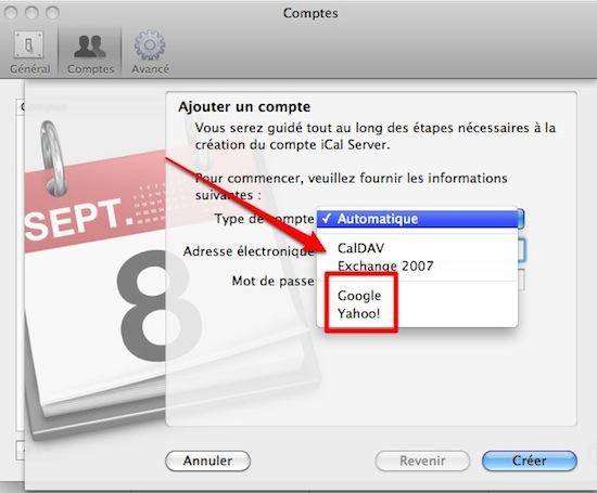 ical google yahoo Comment synchroniser iCal et Carnet d’adresses avec Google et Yahoo [Mac]