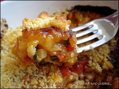 Crumbles de légumes à l'italienne