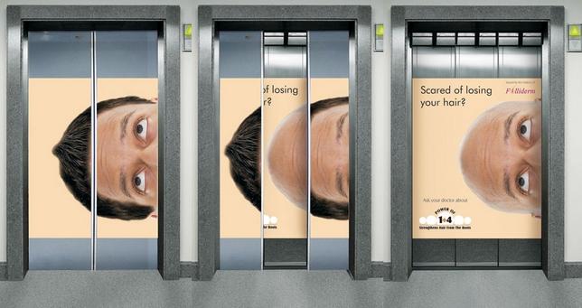 la pub du jour calvitie