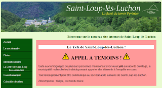 Appel à témoin ! Un yéti a été récemment aperçu près de Saint-Loup les Luchons.