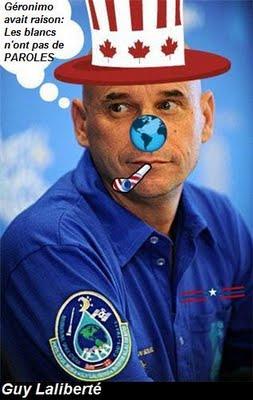 Guy Laliberté et Claude Péloquin la controverse sur sa mission spatiale poétique