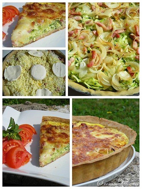 Tarte à la courgette et aux 3 fromages