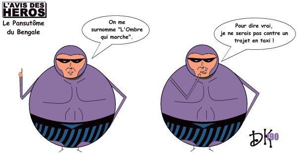 Tags : Le Fantôme du Bengale, Phantom, bd, bande dessinée, éditions des Remparts, petit format, comics US, L'ombre qui marche, l'avis des héros, film cinéma, strip humoristique, gag, parodie, caricature, joke, image, humour