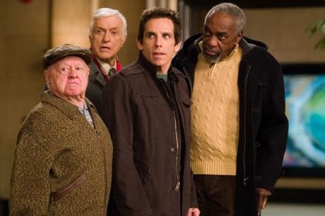 Mickey Rooney, Dick Van Dyke, Bill Cobbs, en compagnie de Ben Stiller