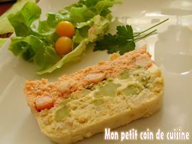 Terrine de poissons bicolore