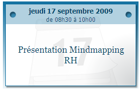 MindMapping : présentation le jeudi 17 septembre 2009 de 8h30 à 10h