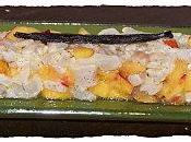 Tartare daurade vanillé nectarines.
